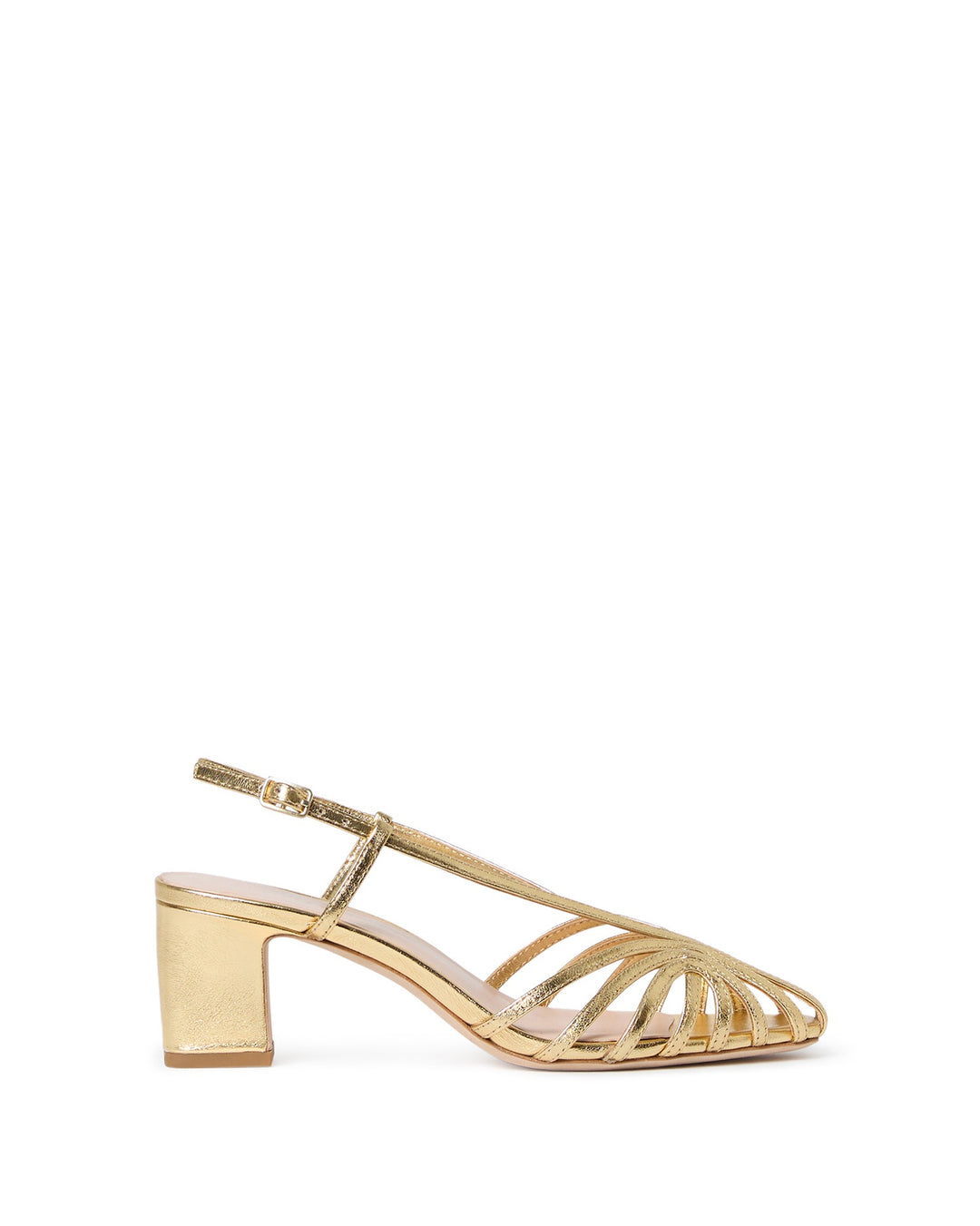 LOEFFLER RANDALL - Priscilla Lattice Slingback Sandal in Gold