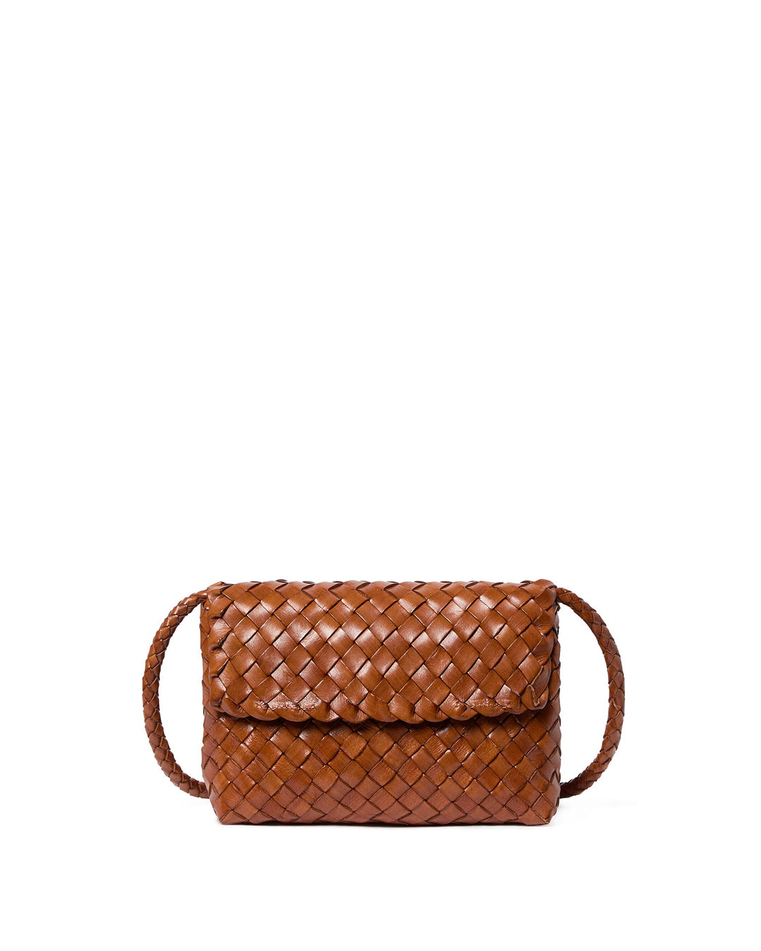 LOEFFLER RANDALL - Vinnie Mini Woven Crossbody in Timber