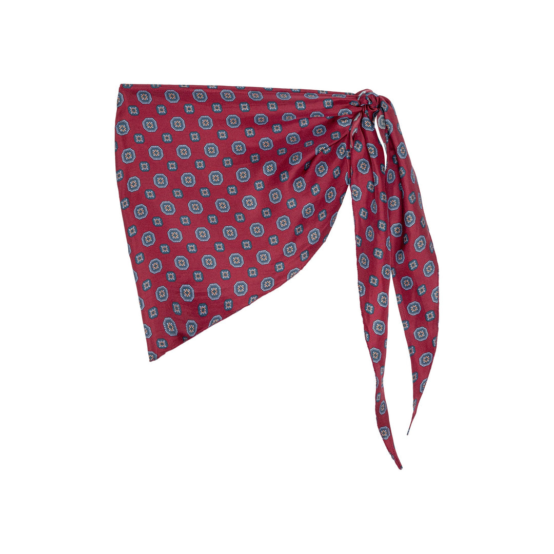THE GREAT - The Wrap Scarf in Medallion Tie Print