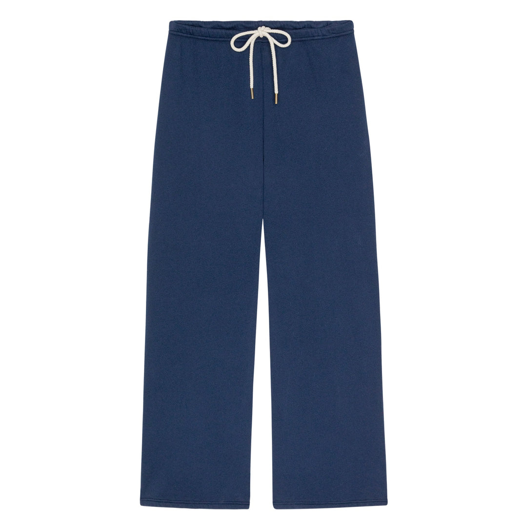 THE GREAT - The Fleece Lap Sweatpant in True Navy