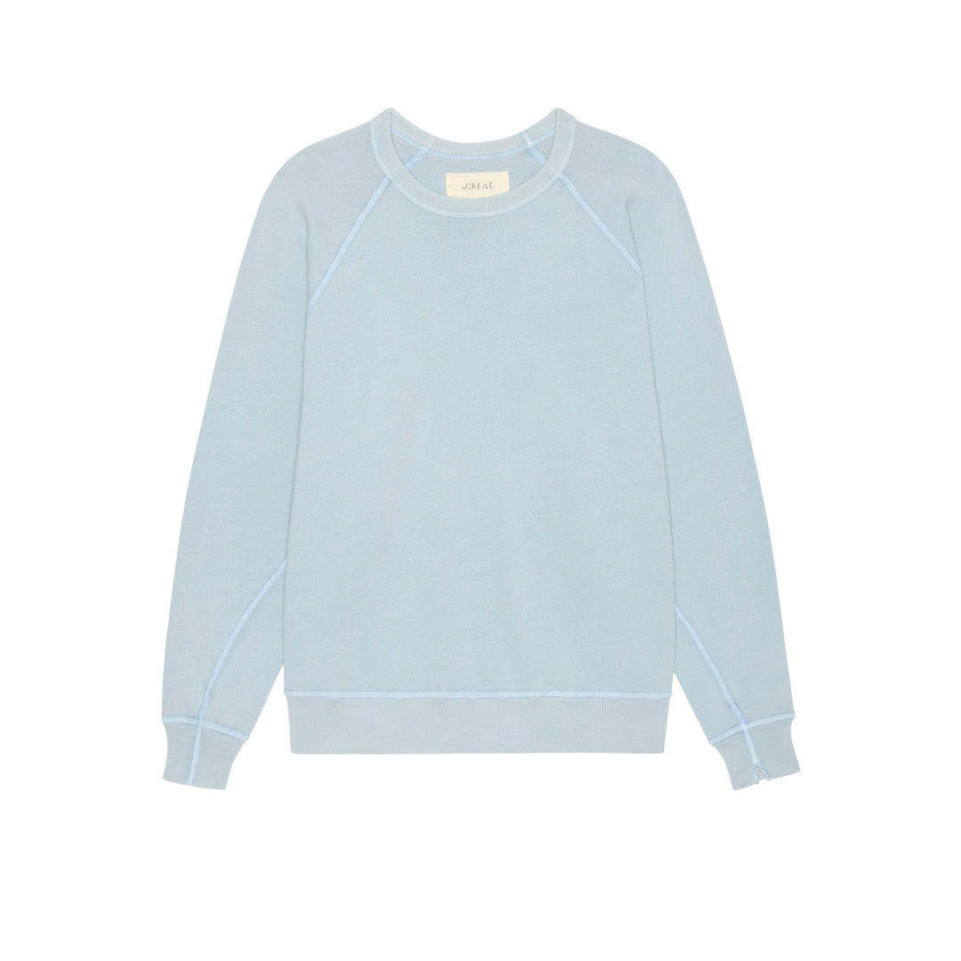THE GREAT - The College Sweatshirt in Whisper Blue Sweatshirts