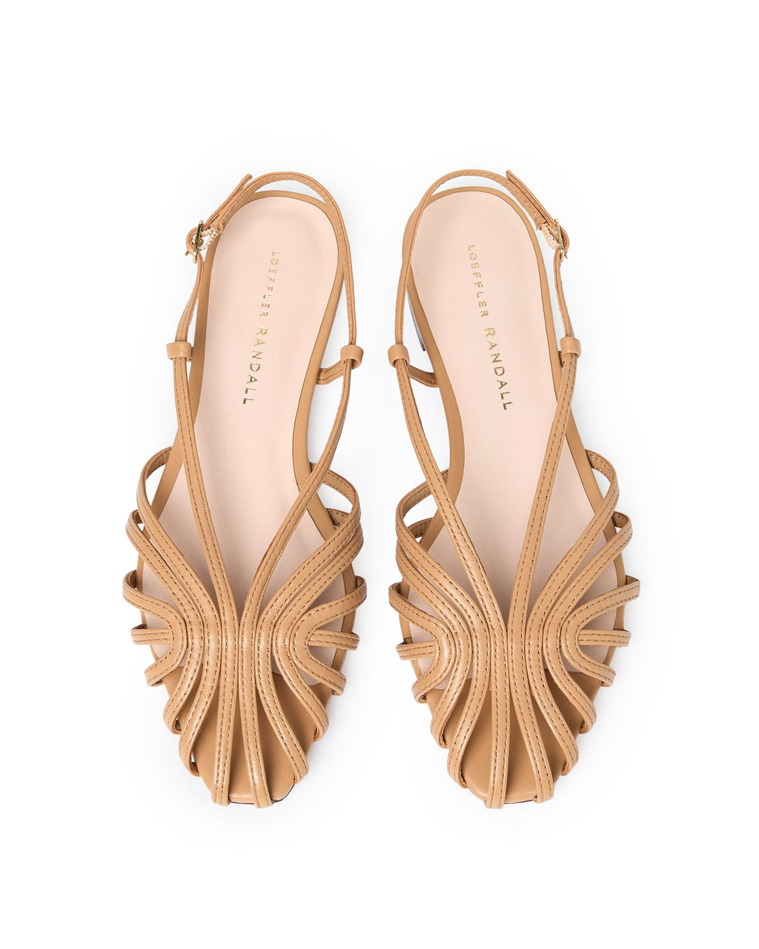 LOEFFLER RANDALL - Devon Lattice Slingback Sandal in Dune