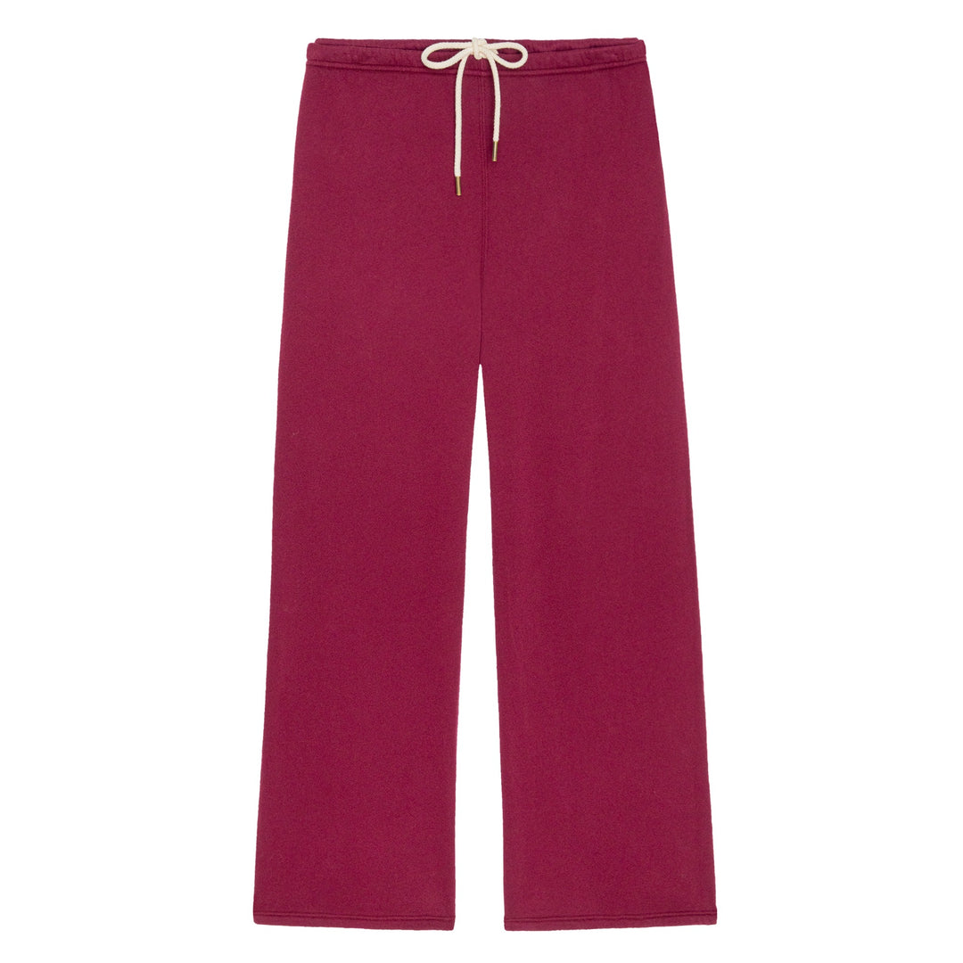 THE GREAT - The Fleece Lap Sweatpant in Plum