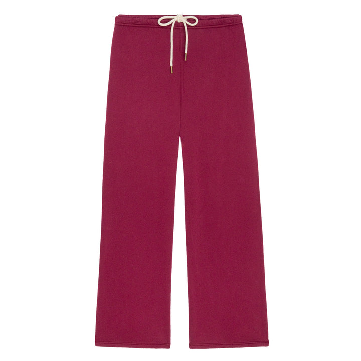 THE GREAT - The Fleece Lap Sweatpant in Plum