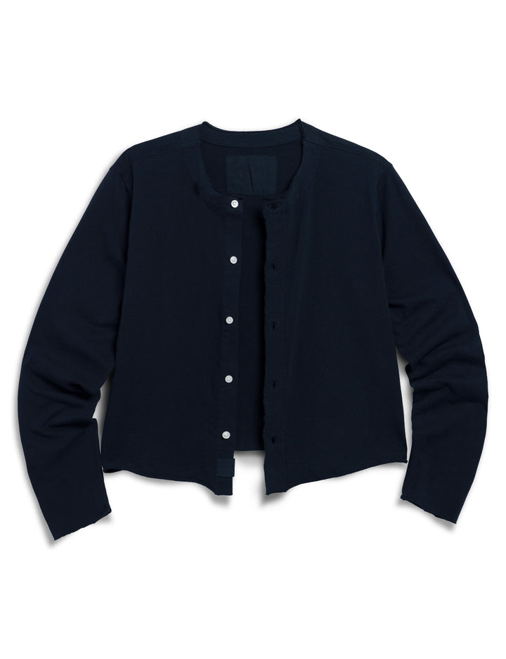 FRANK & EILEEN - Jackie T-Shirt Cardigan in British Royal Navy Cardigans