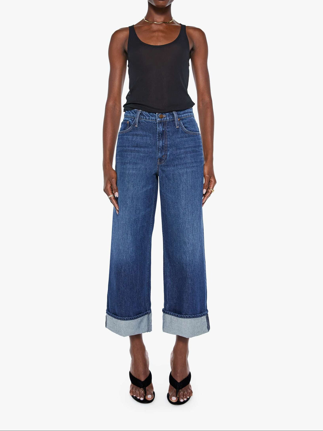 MOTHER - The Smoothie Zip Crop Cuff in Knuckle Sandwich
