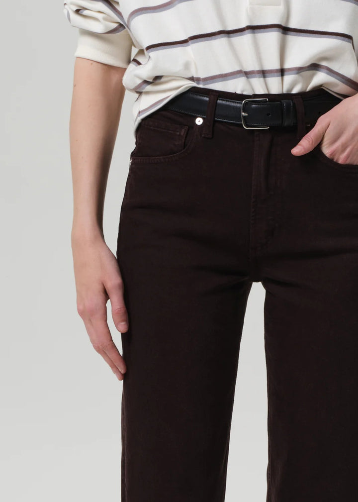 CITIZENS OF HUMANITY - Palma Straight Raw Hem in Carob Denim