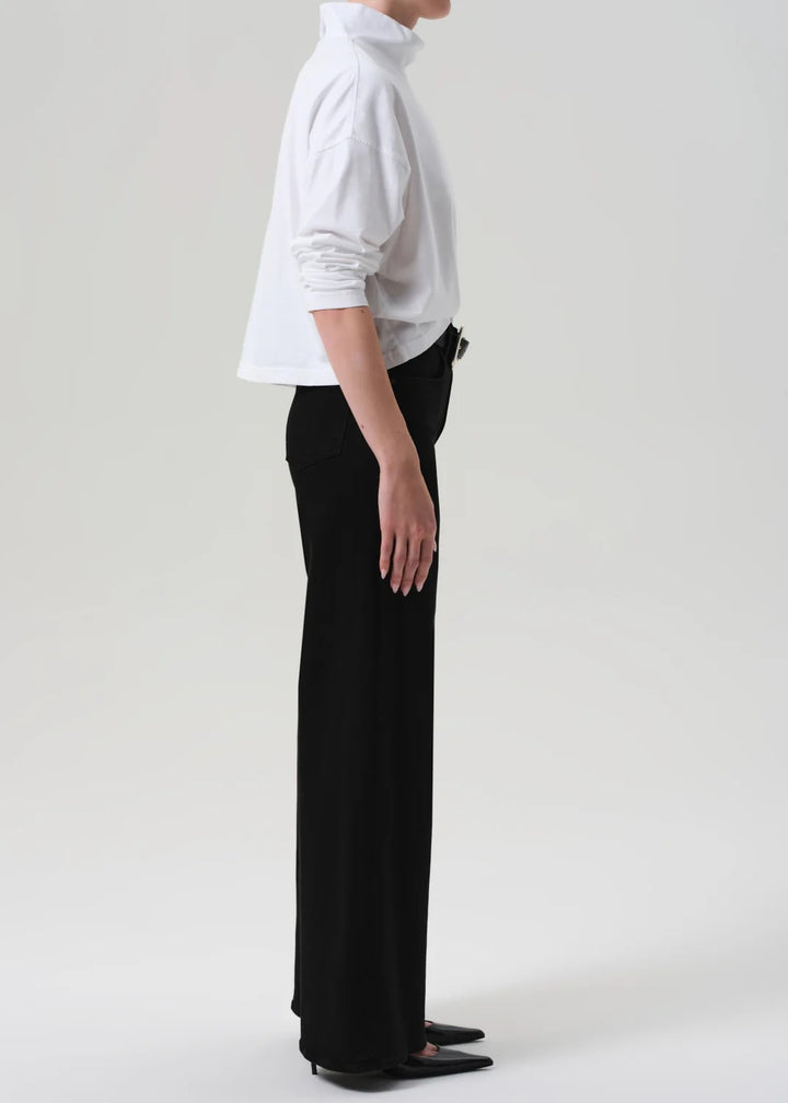 Citizens of Humanity - Lyra Long Wide Leg in Plush Black