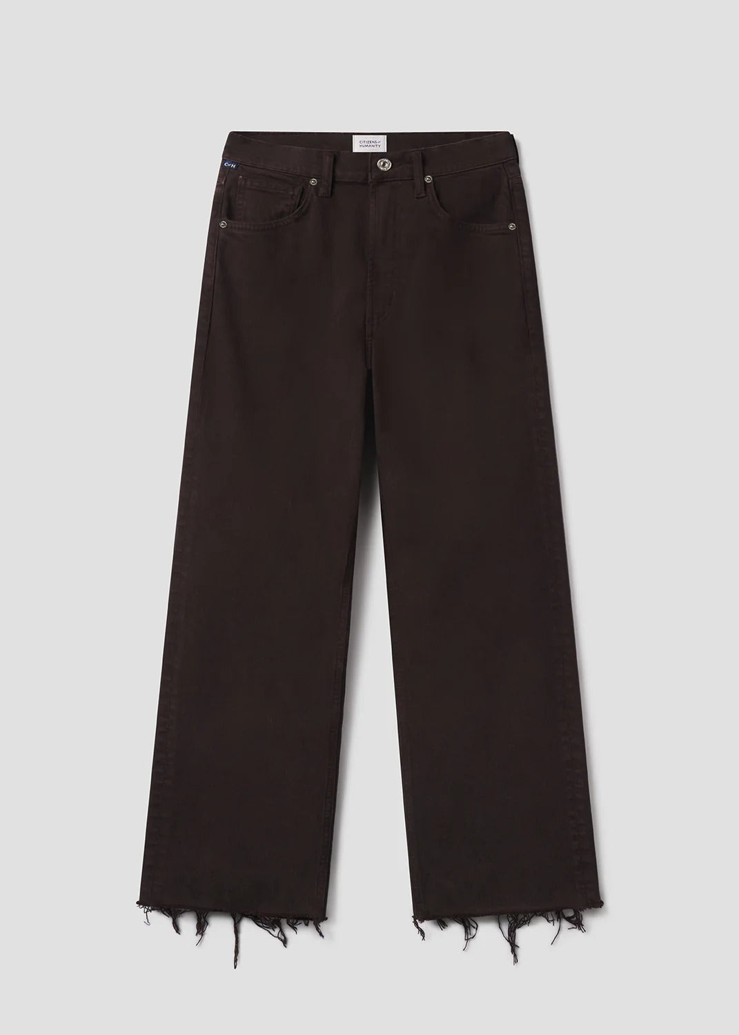 CITIZENS OF HUMANITY - Palma Straight Raw Hem in Carob Denim