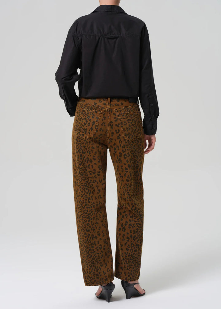 Citizens of Humanity - Miro Long Relaxed Jean in Sepia Cheetah