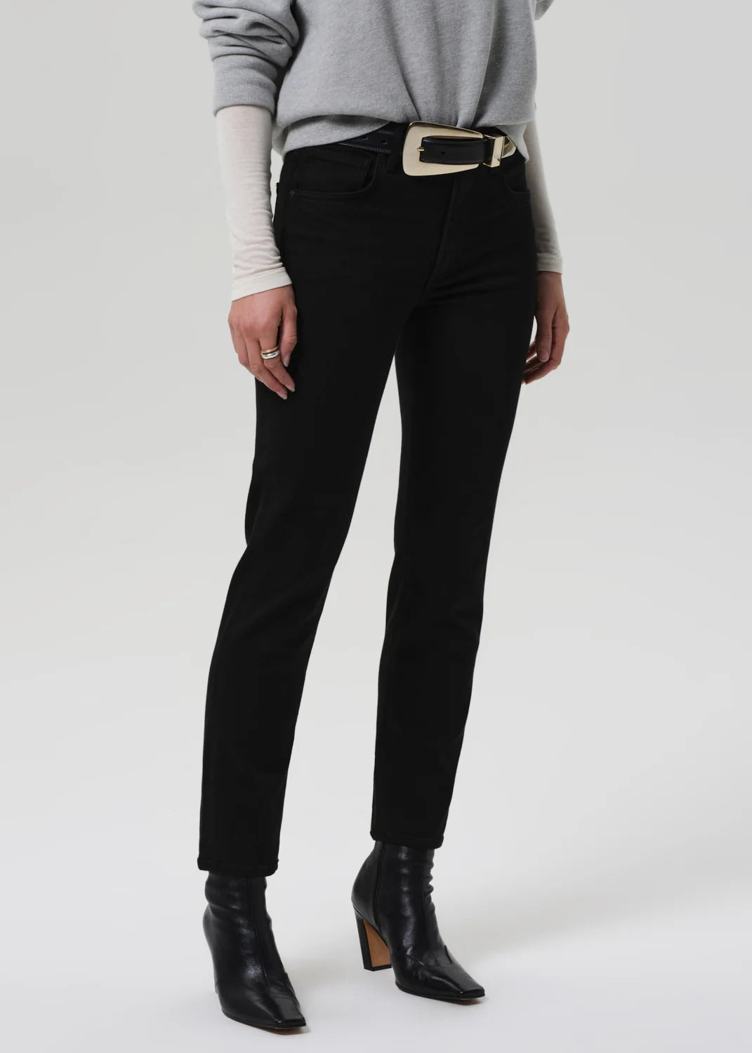 CITIZENS OF HUMANITY - Isola Slim in Plush Black Jeans