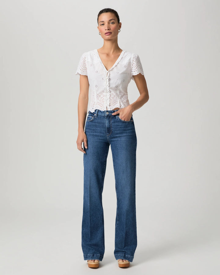 Paige - Leenah 32" Wide Leg Jean in Magda