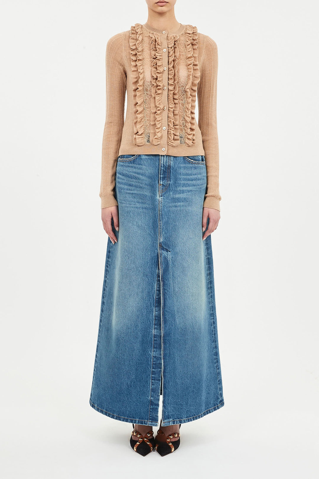 Ulla Johnson - Maryel Knit Long Sleeve Cardigan in Camel