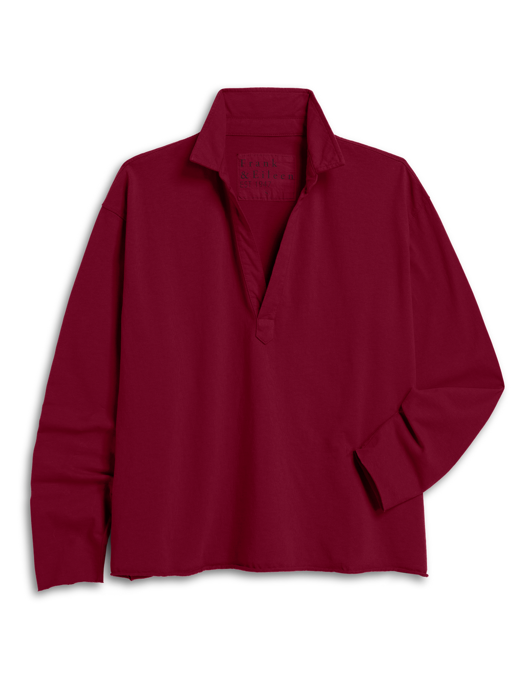 Frank & Eileen Patrick- Popover Henley in Garnet