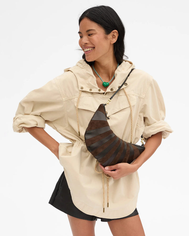Clare V. - Lune Sunburst in Black/Chocolate