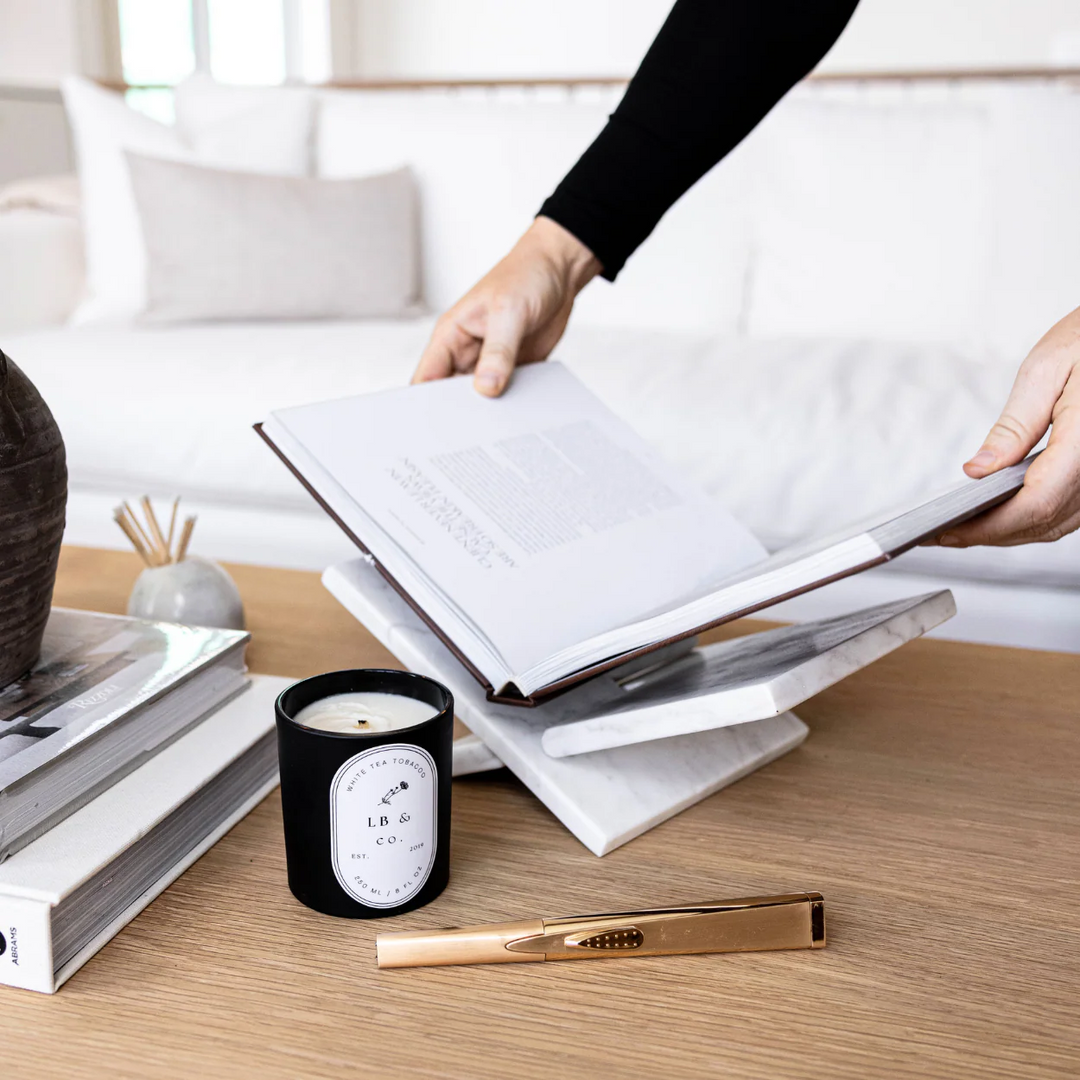 Blond Genius - Marble  Book Stand