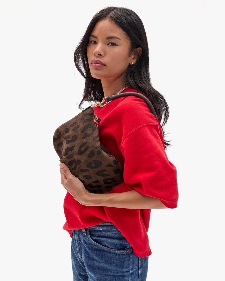 Clare V. - Petit Moyen in Cocoa Pablo Cat Handbag