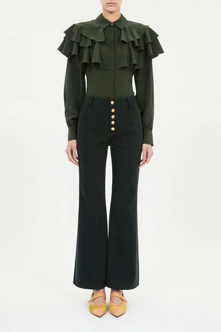 Ulla Johnson - The Lou High Rise Jean in Hunter