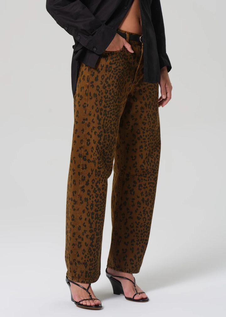 Citizens of Humanity - Miro Long Relaxed Jean in Sepia Cheetah