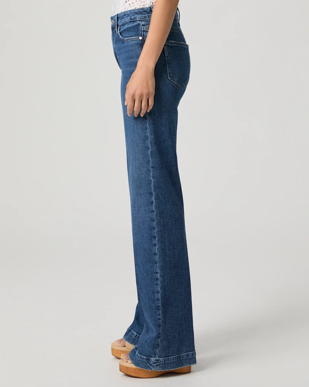 Paige - Leenah 32" Wide Leg Jean in Magda