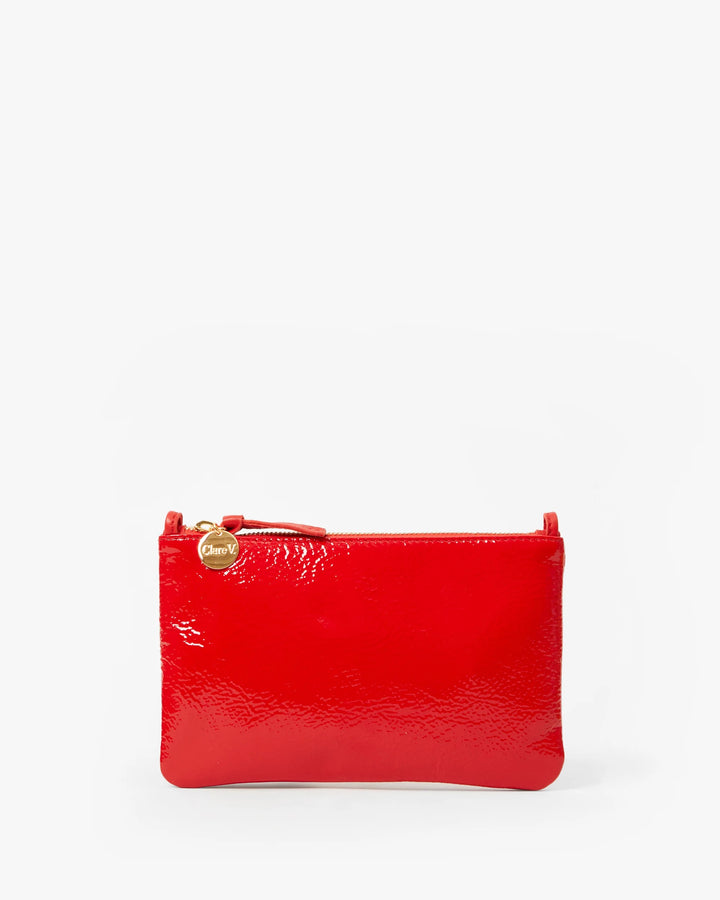 Clare V. - Wallet Clutch with Tabs in Super Red