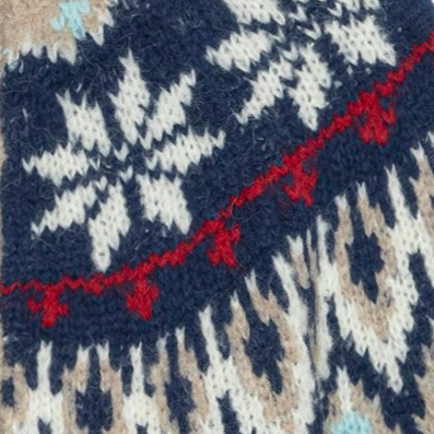 THE GREAT - The Winter Fairisle Cardigan in Snowflake