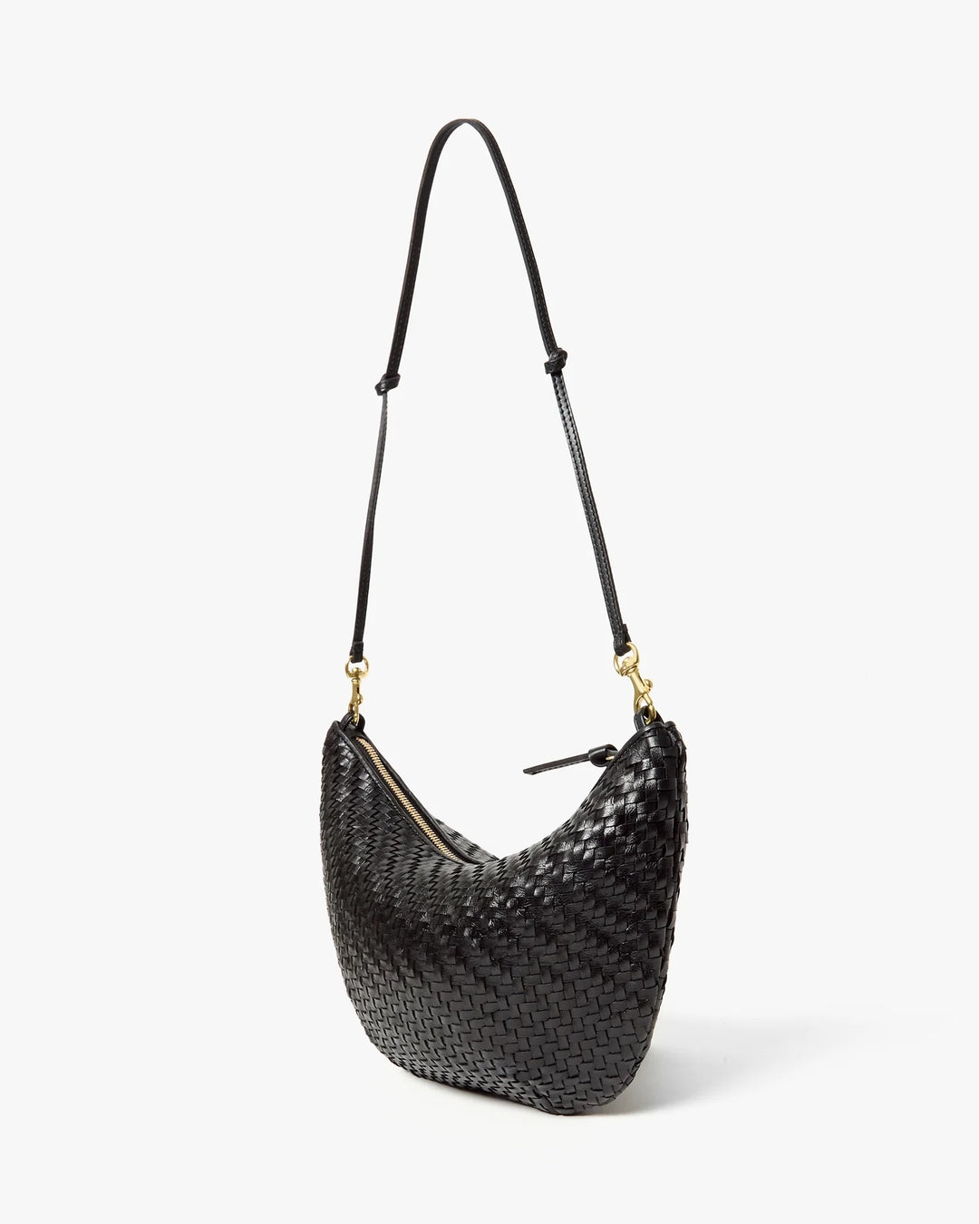 Clare V. - Lune in Black Woven Zig Zag
