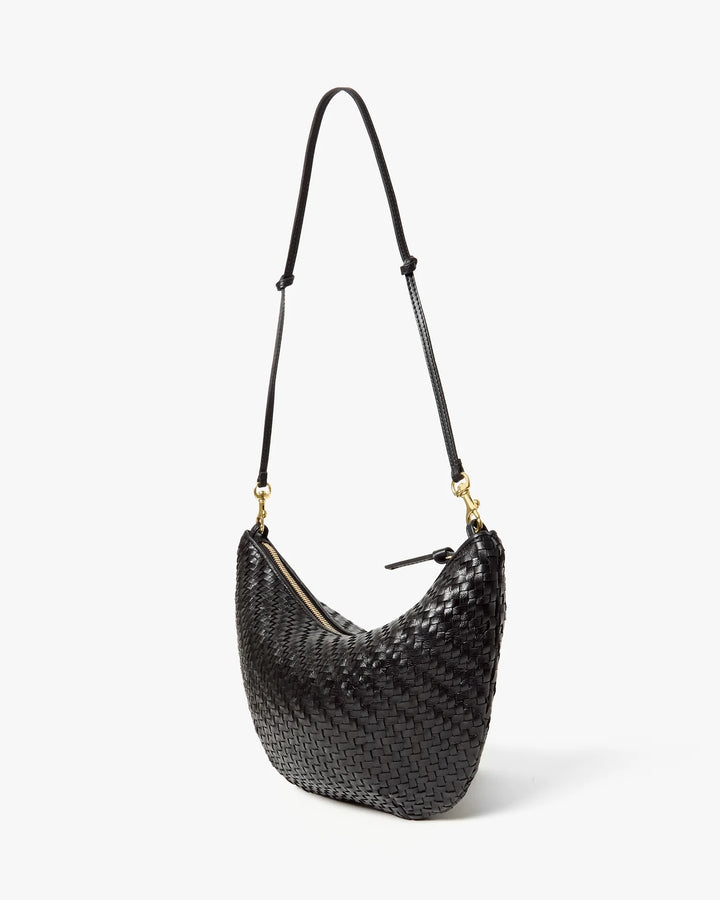 Clare V. - Lune in Black Woven Zig Zag