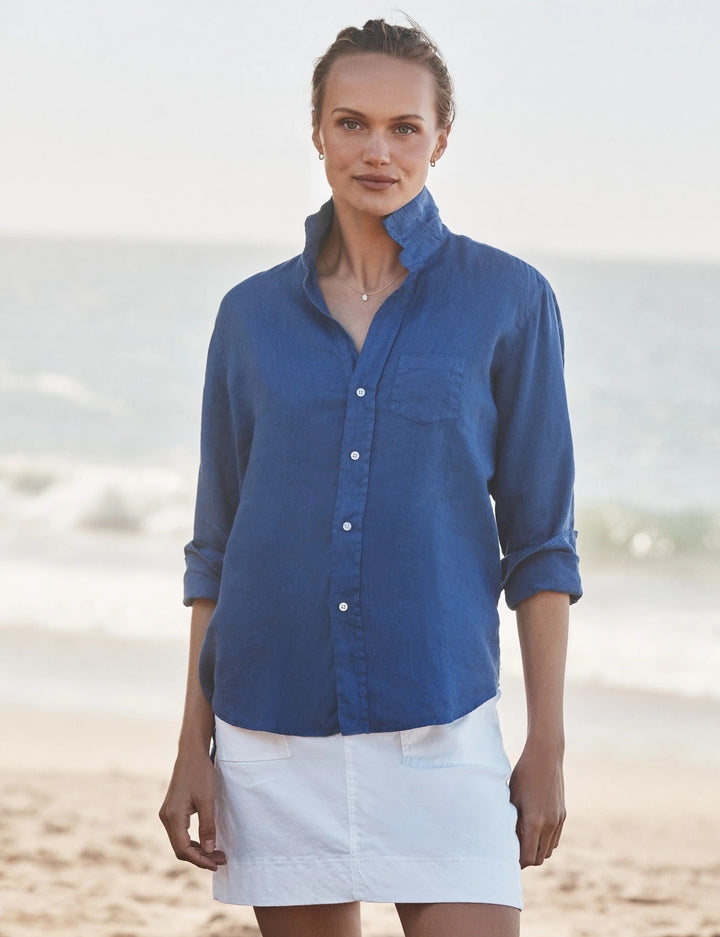 FRANK & EILEEN - Eileen Relaxed Button-Up Shirt in Cabo Blue Shirt