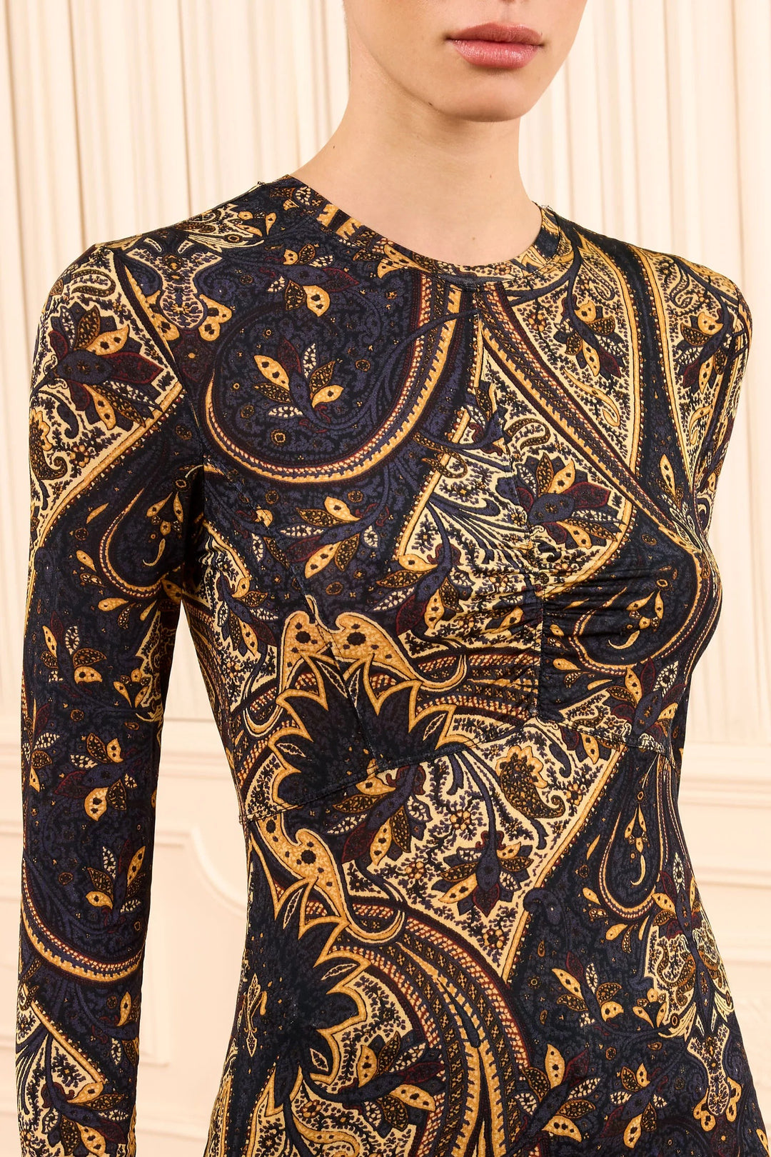 ULLA JOHNSON - Neri Jersey Top in Twilight Paisley