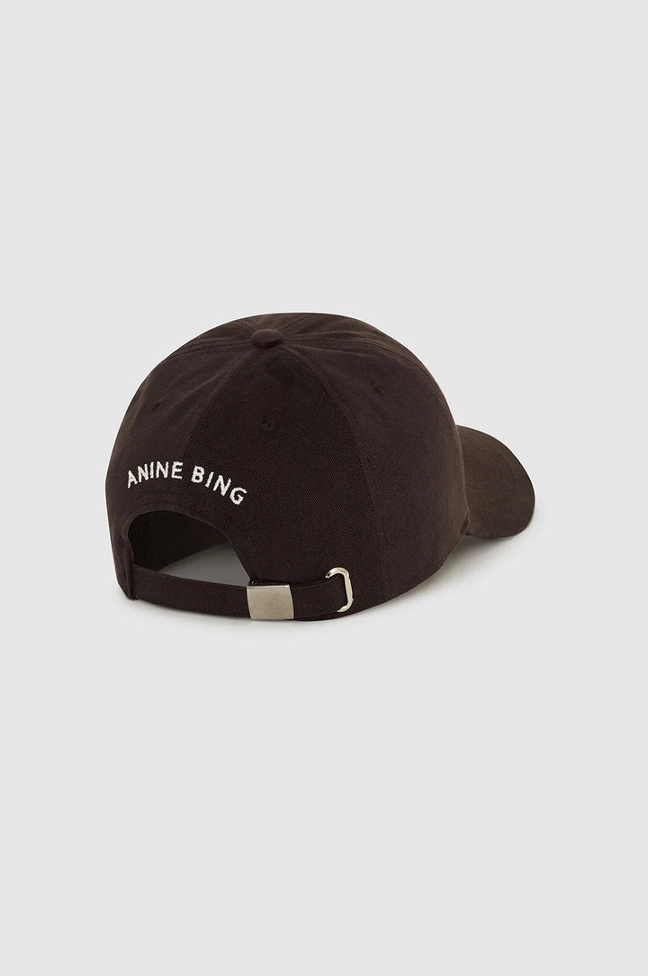 Anine Bing - Jeremy AB Baseball Cap in Deep Brown Hats