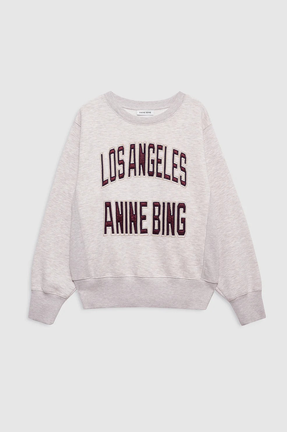 Anine Bing - Harry Shrunken Sweatshirt La in Oatmeal
