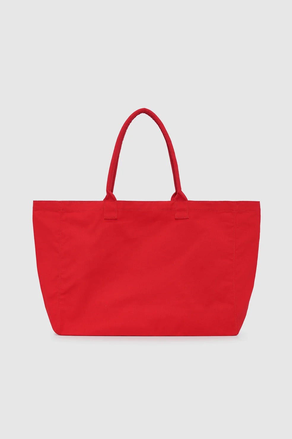 ANINE BING - Leo Coated Canvas Tote in Tango Red