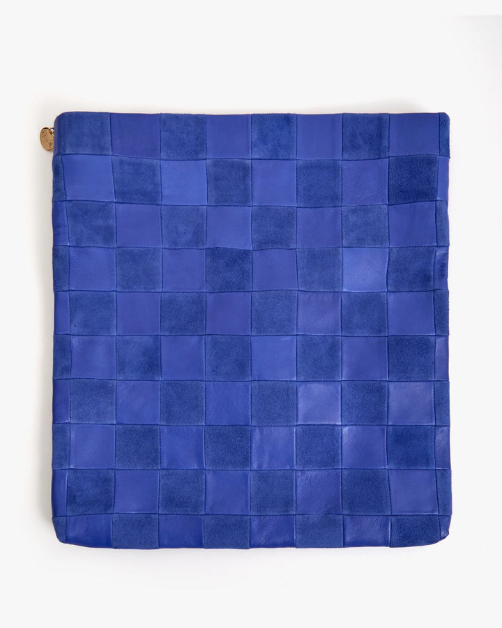 Clare V. - Carry All Clutch with Tabs in Lagoon Checker