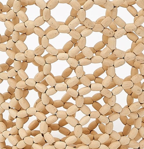 HAT ATTACK - Isla Beaded Mini Bag in Natural