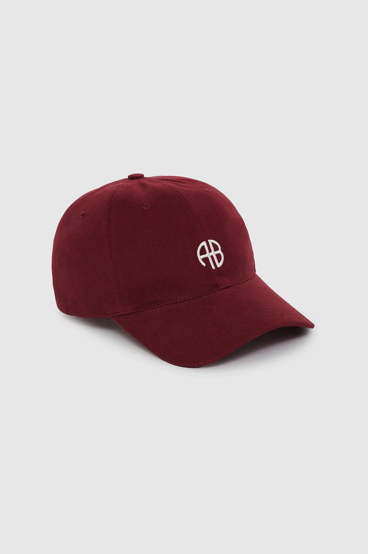 Anine Bing - Jeremy AB Baseball Cap in Cabernet Hats