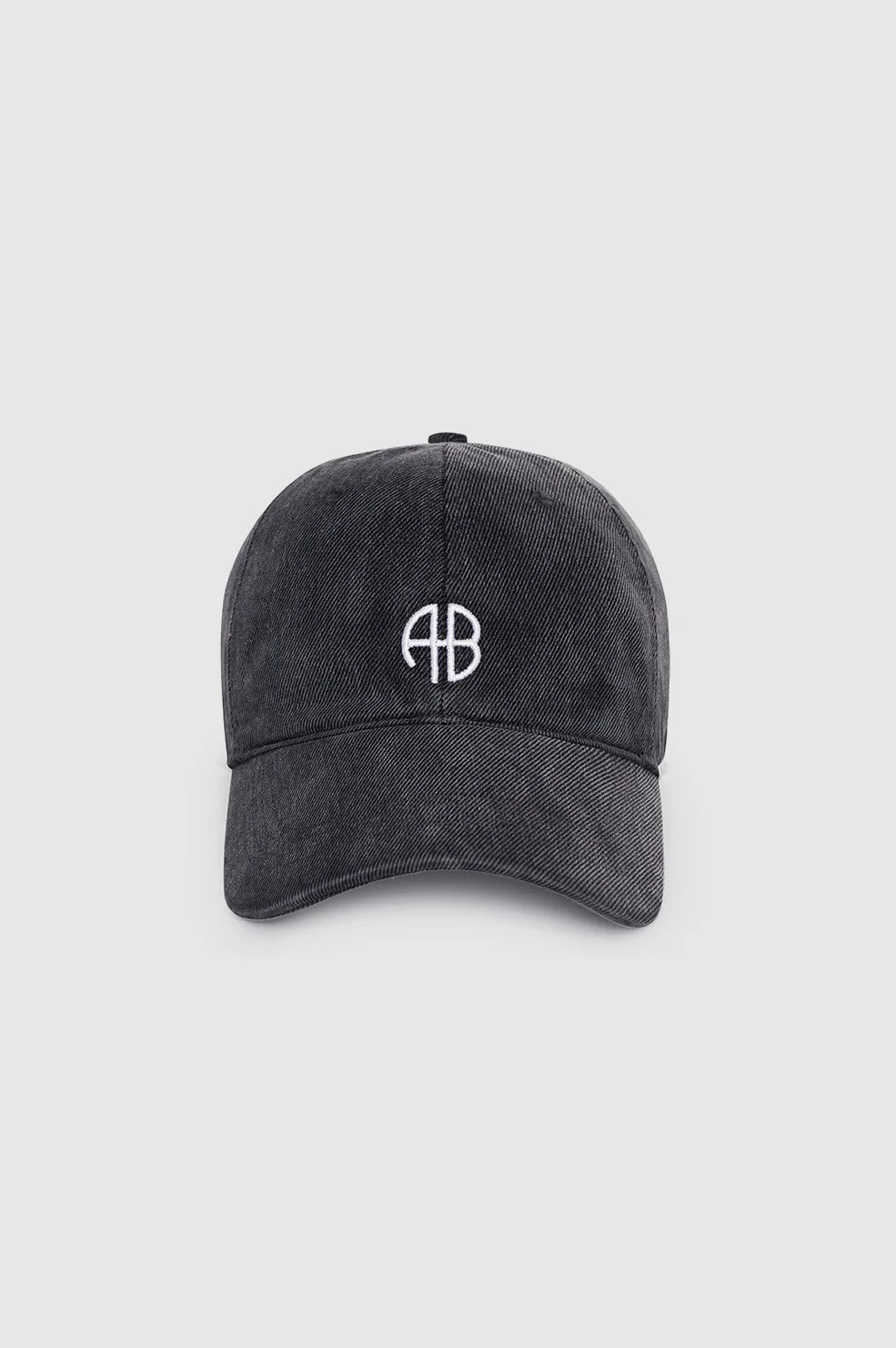 Anine Bing - Jeremey Baseball Cap in Washed aSmoke Grey