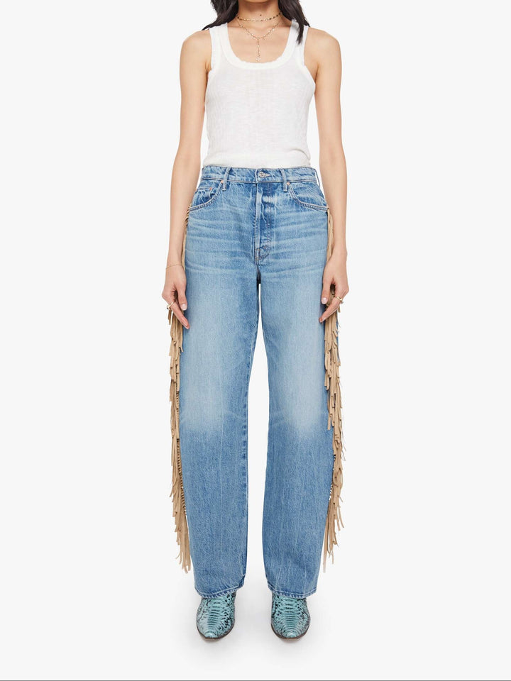 MOTHER - Fringe Half-Pipe Button Sneak in Folk Star