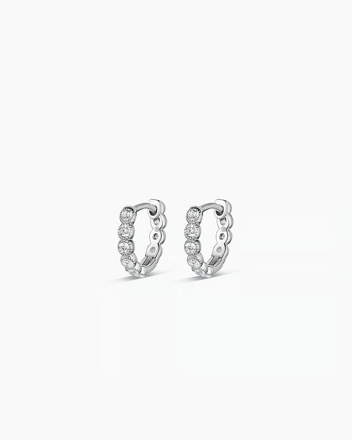 Gorjana - Madison Stainless Steel Shimmer Huggies