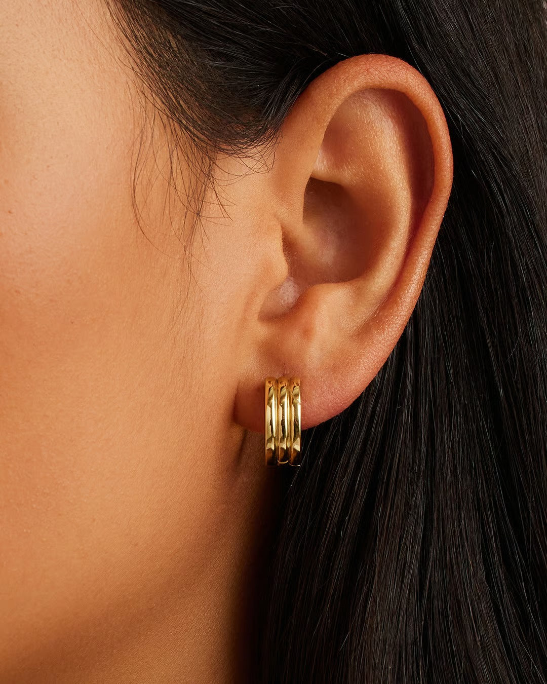 Gorjana - Reed Gold Plated Hoops
