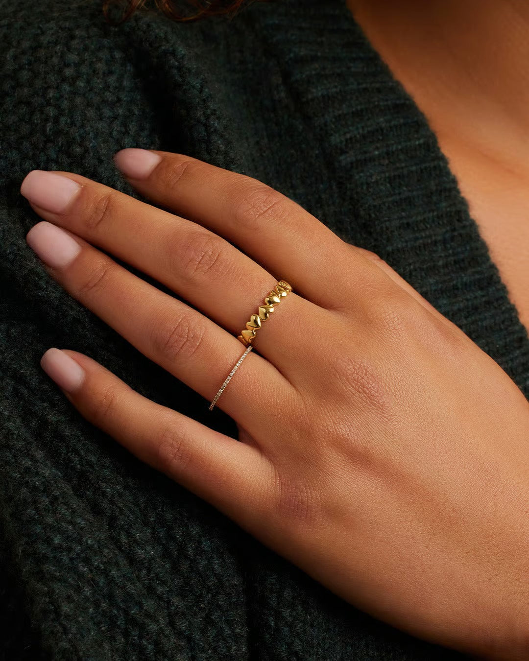 Gorjana - Lou Heart Gold Plated Ring