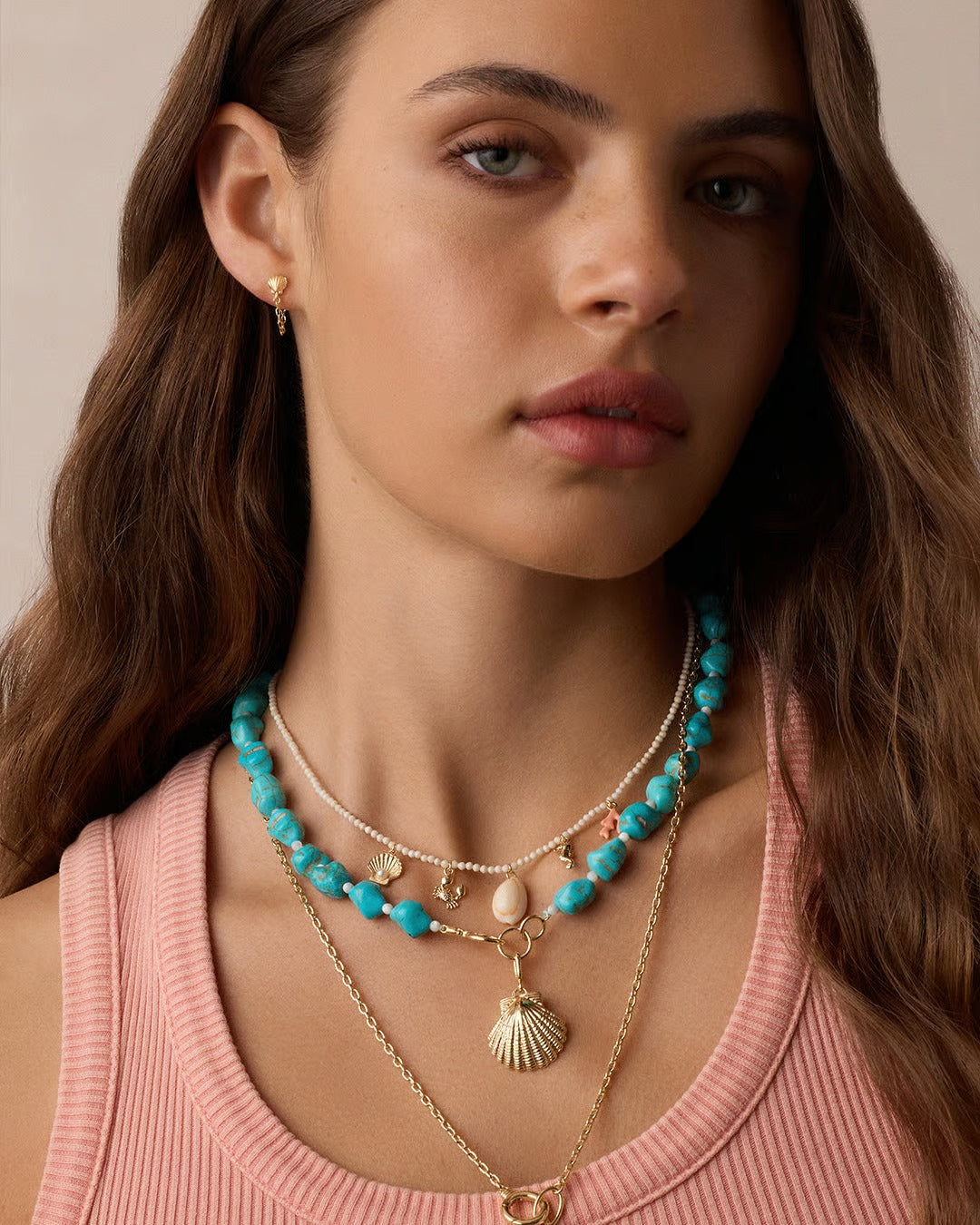 Gorjana - Ocean Mini Charm Necklace