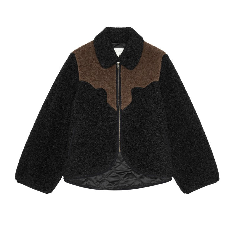 THE GREAT - The Reversible Western Yoke Jacket in Black Brown