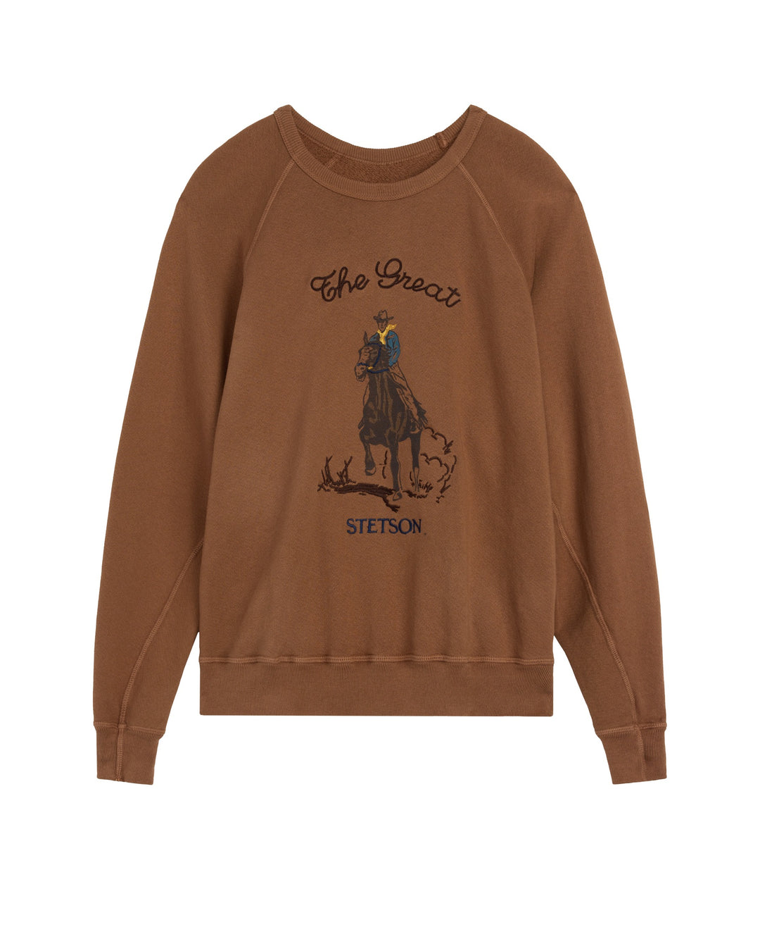THE GREAT X STETSON - The College Sweatshirt Stetson Graphic in Tobacco Sweatshirts