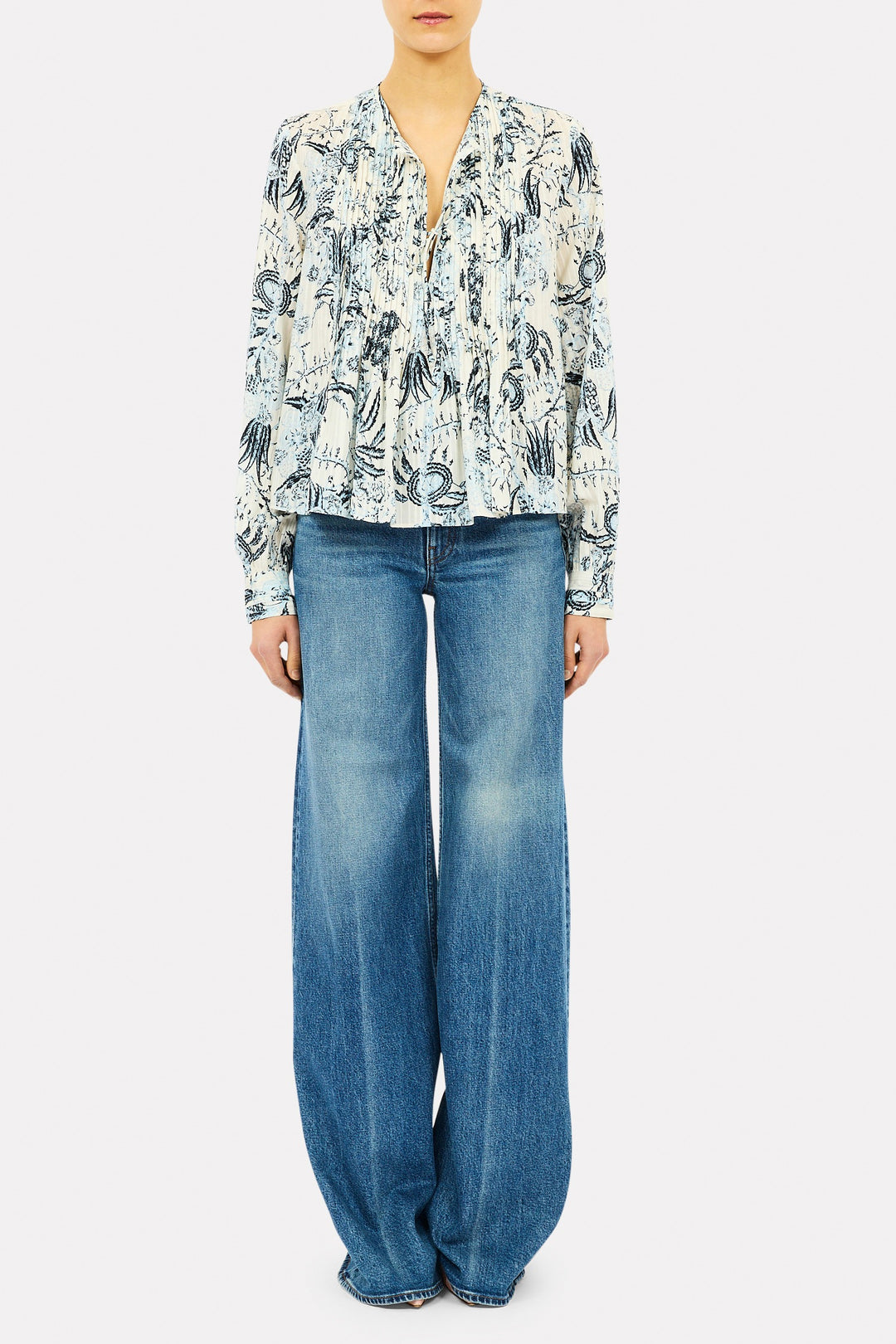 ULLA JOHNSON - Noor Blouse in Bali