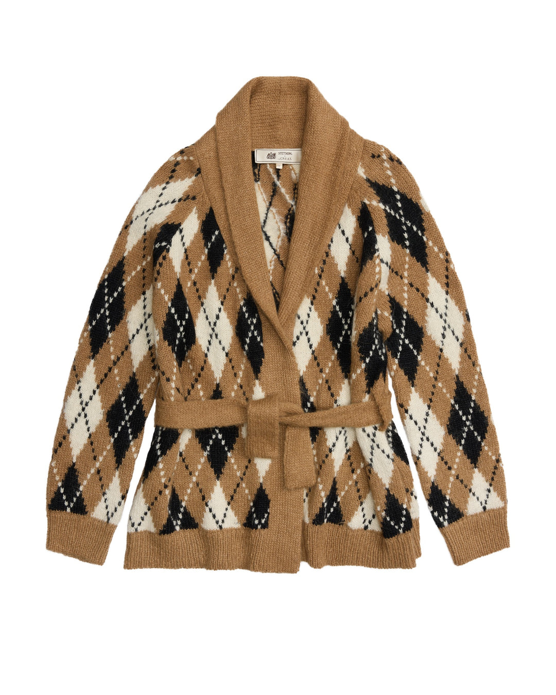 THE GREAT X STETSON - The Argyle Riding Cardigan in Camel
