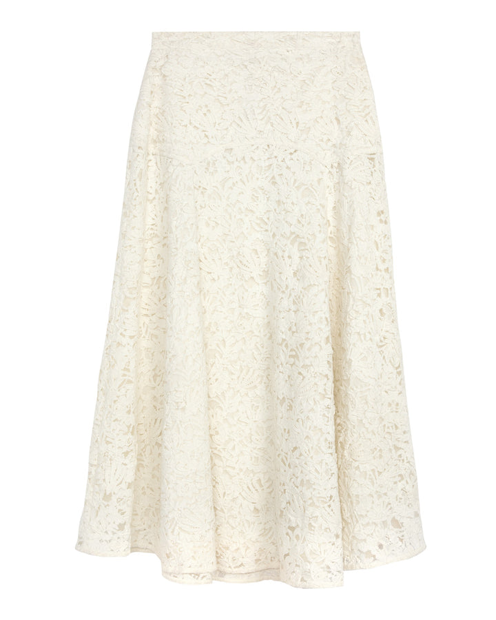 THE GREAT X STETSON - The Relic Lace Saddle Skirt in Cream