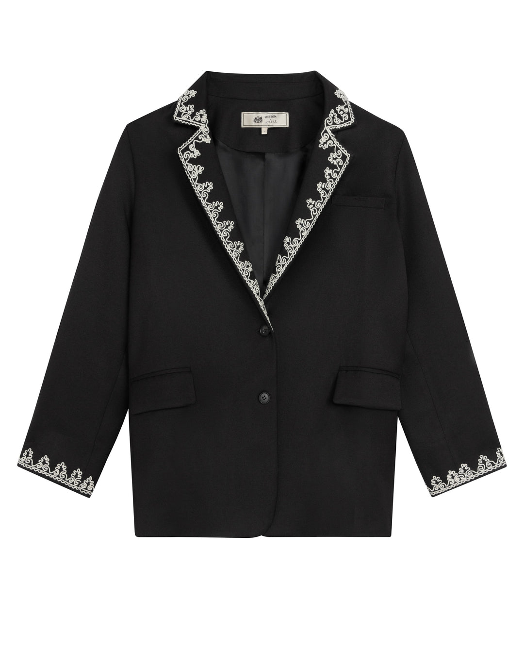 THE GREAT X STETSON - The Soutache Suit Jacket in Black
