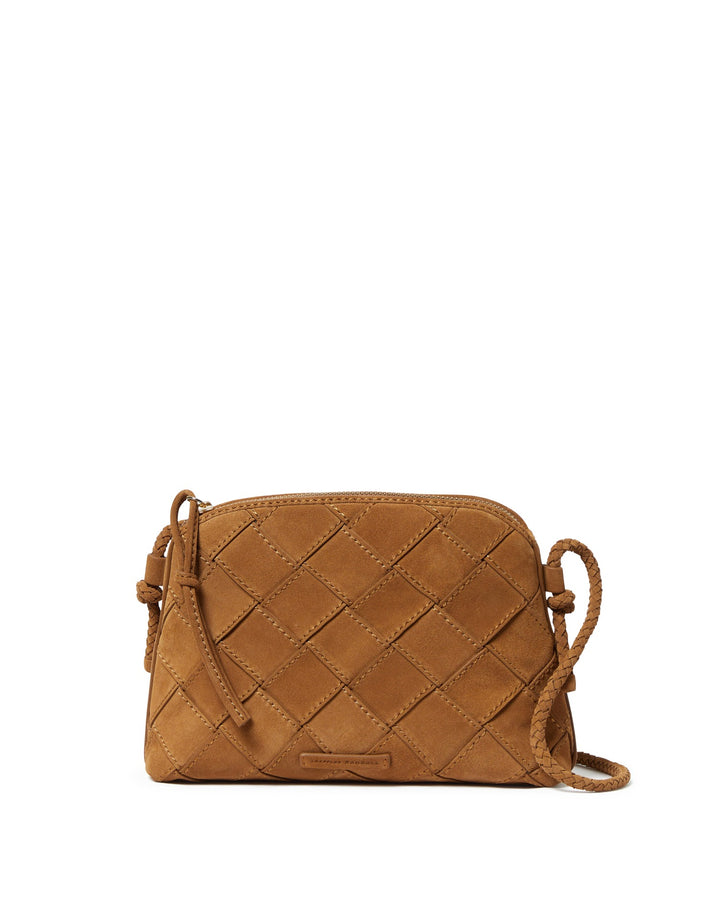 LOEFFLER RANDAL - Mallory Woven Crossbody in Toffee