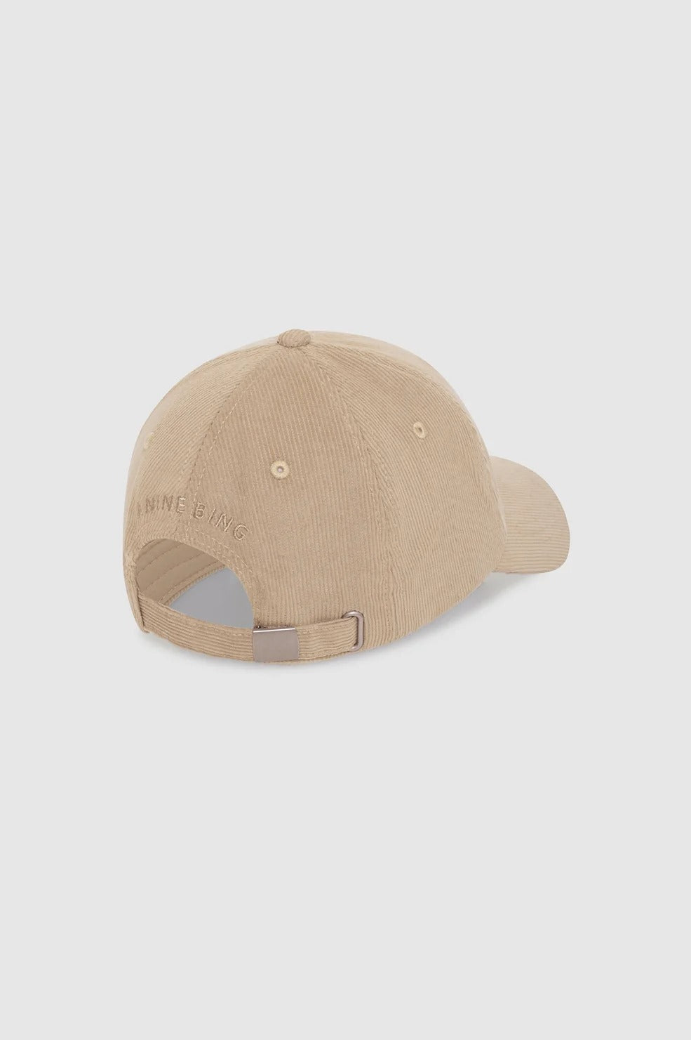 ANINE BING - Jeremy Baseball Cap AB Corduroy in Beige
